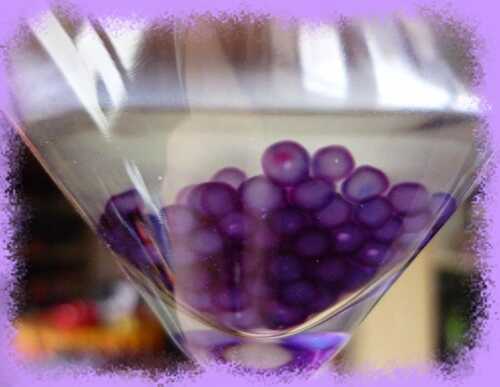 Perles comme celles à la façon moléculaire - La petite cuisine de Framboisine