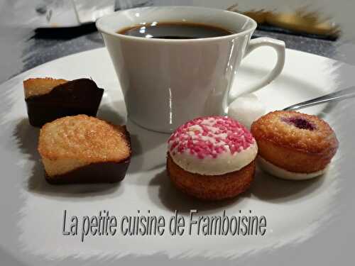 Petites bouchées amandines aux framboises et chocolat