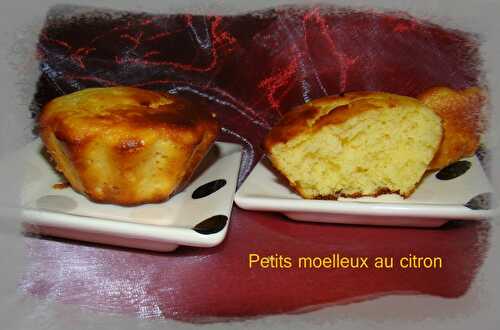 Petits moelleux au citron