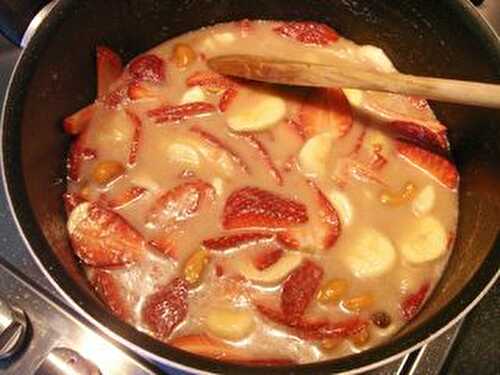 Soupe de fraise-banane - La petite cuisine de Framboisine