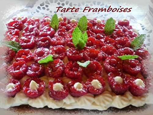 Tarte aux framboises