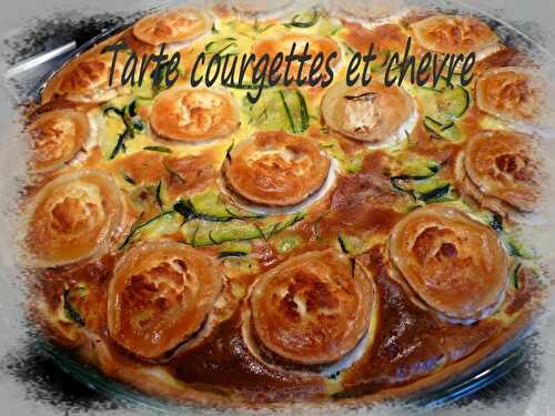 Tarte courgettes et chèvre