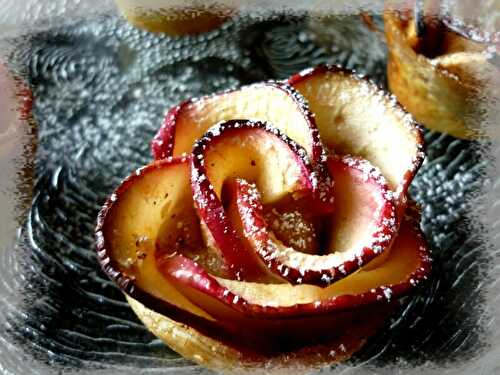 Tartelette aux pommes en roses