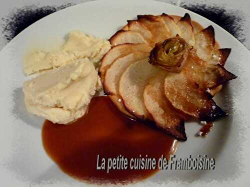 Tartelette fine aux pommes et son caramel au beurre salé - La petite cuisine de Framboisine