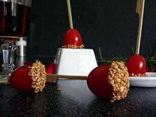 Tomates cerise façon pomme d'amour - La petite cuisine de Framboisine