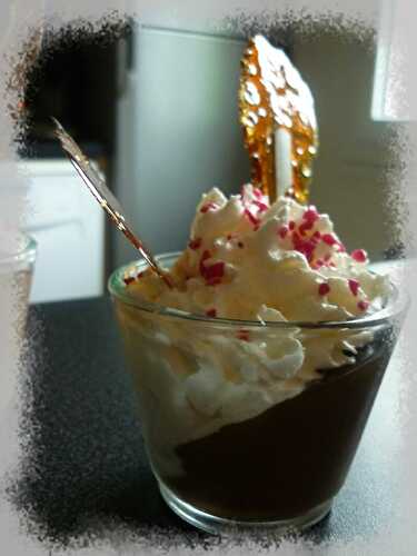 Verrine Crème chocolat - chantilly