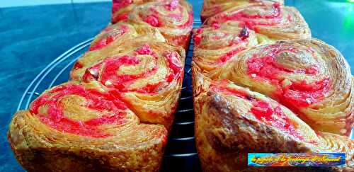 Brioche feuilletée aux éclats de pralines roses