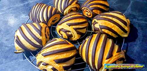 Pains au chocolat bicolores