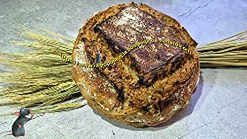Pain au levain et graines sans pétrissage