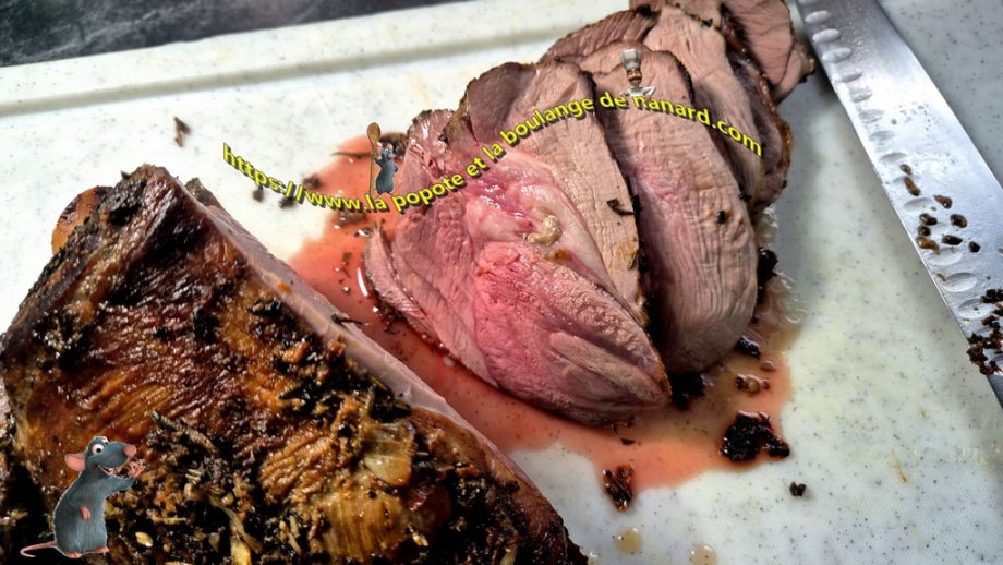 Gigot d’agneau confit cuisson basse température