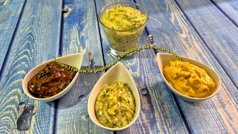 Quatre sauces pour fruits de mer