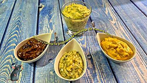 Quatre sauces pour fruits de mer