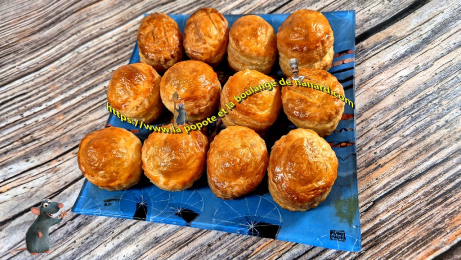 Mini feuilletés au crabe et deux crevettes