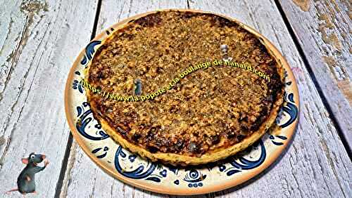 Tarte aux ravioles et asperges vertes