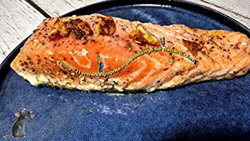 Pavé de saumon cuit à l’unilatéral