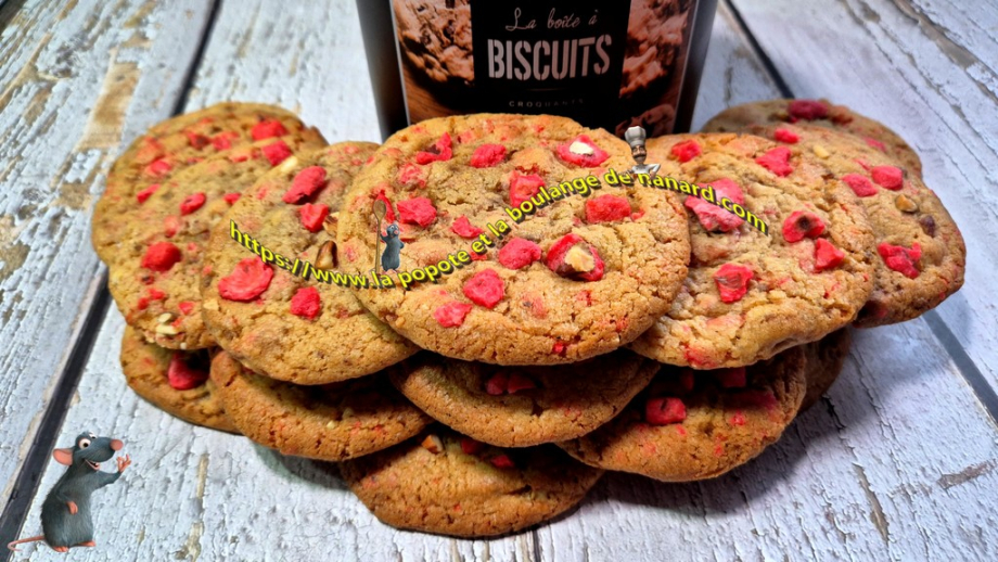 Cookies aux pralins roses