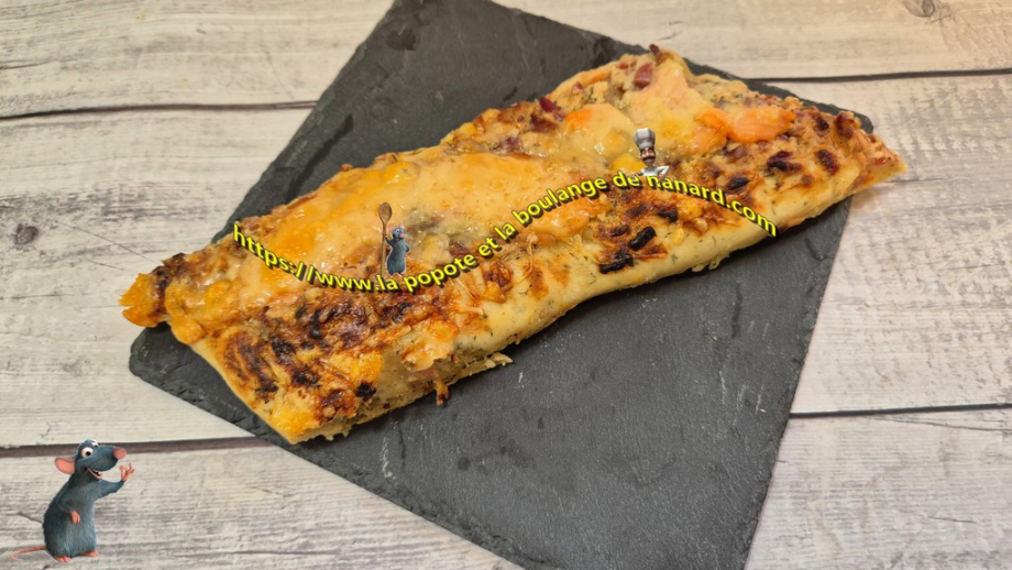 Focaccia façon pizza