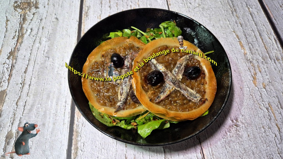 Tartelettes fines, comme une pissaladière