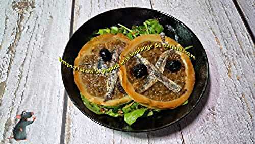 Tartelettes fines, comme une pissaladière
