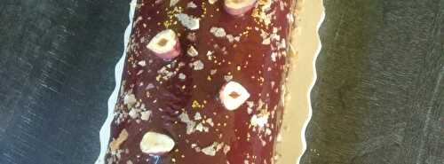 Bûche chocolat praliné façon rocher