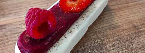 Finger panna cotta fraise framboise