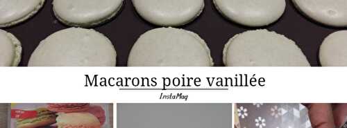 Macarons poire vanillée