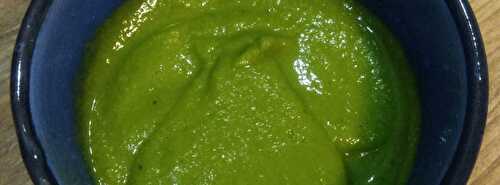 Soupe verte brocolis,haricots verts & petits pois