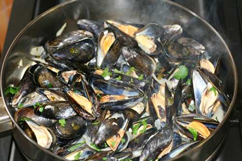 Des moules à la marinière