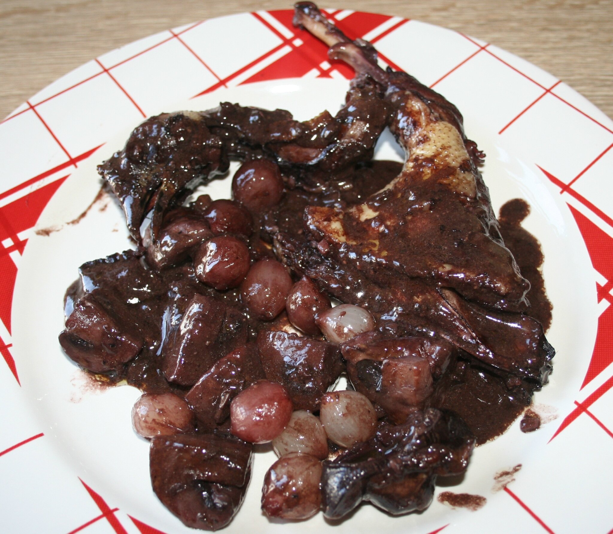 Du poulet en barbouille