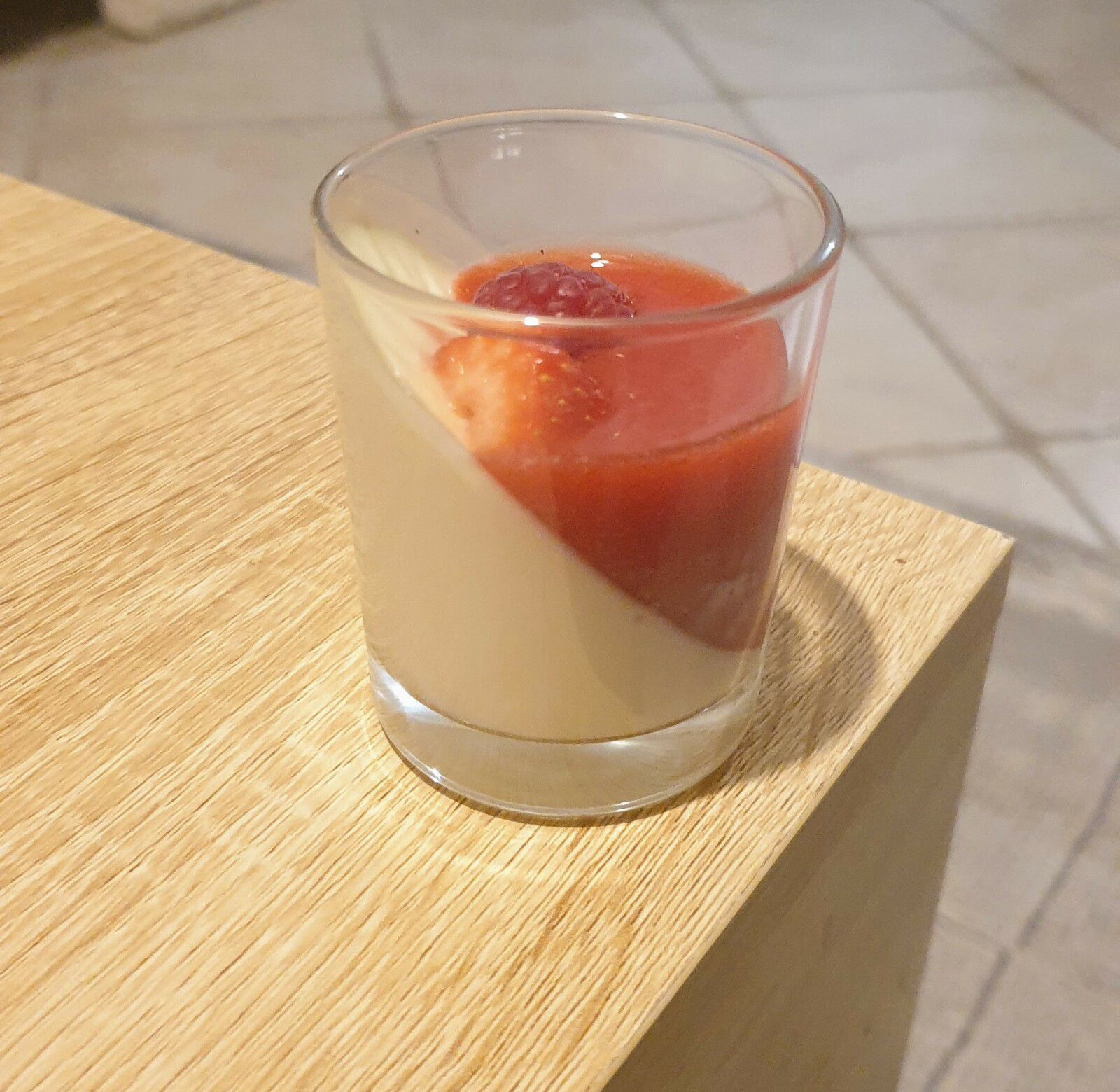 Panna Cotta coulis Fraises-Framboises
