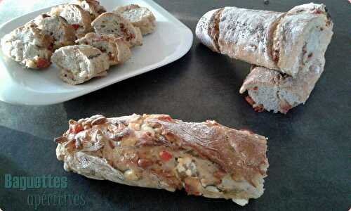 Baguettes apéritives (3 recettes en une)