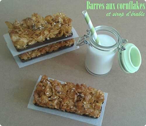 Barres gourmandes aux cornflakes et sirop d'érable