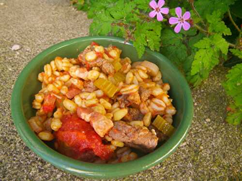 Boeuf mijoté à la tomate et au blé