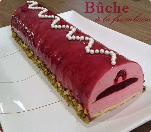 Bûche à la framboise