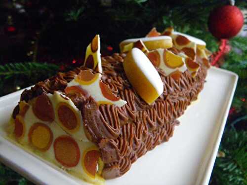 Bûche noisettes chocolat