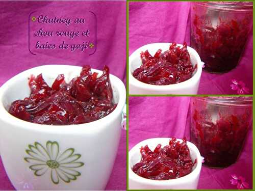 Chutney au chou rouge et baies de goji