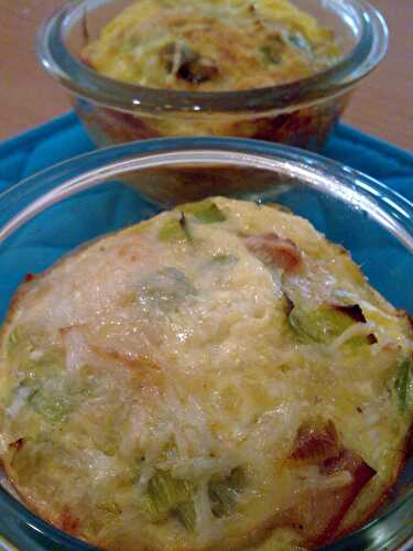 Clafoutis aux poireaux et lardons