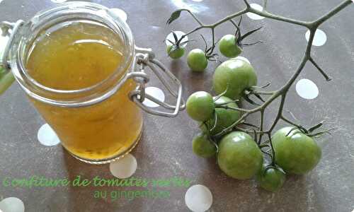 Confitures de tomates vertes au gingembre