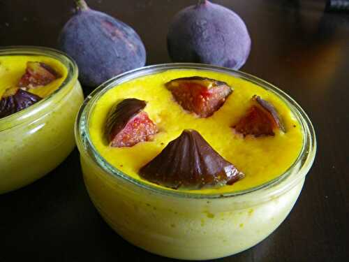 Crèmes aux figues et au curcuma