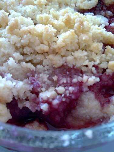 Crumble aux fruits rouges