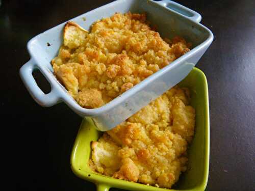 Crumble aux pommes et citron vert