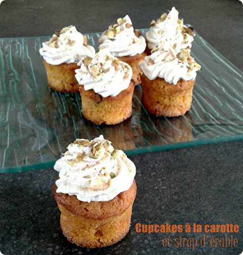 Cupcakes à la carotte et sirop d'érable