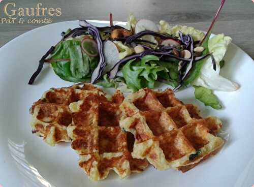 Gaufres salées aux pommes de terre et comté