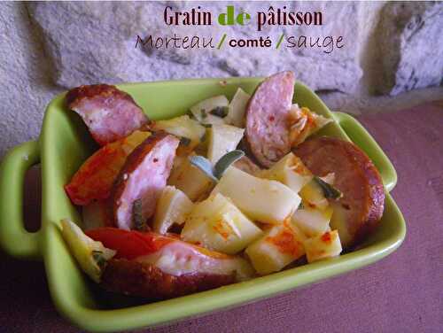 Gratin de pâtisson à la franc-comtoise