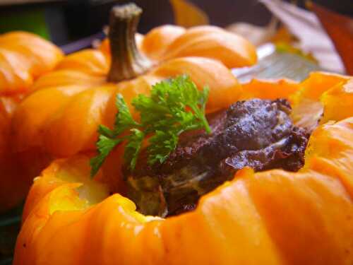 Jack be little (mini citrouilles) farcies au boudin noir