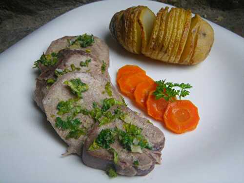 Langue de veau au beurre persillé