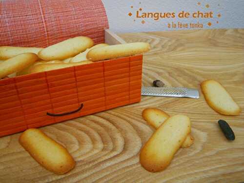 Langues de chat à la fève tonka