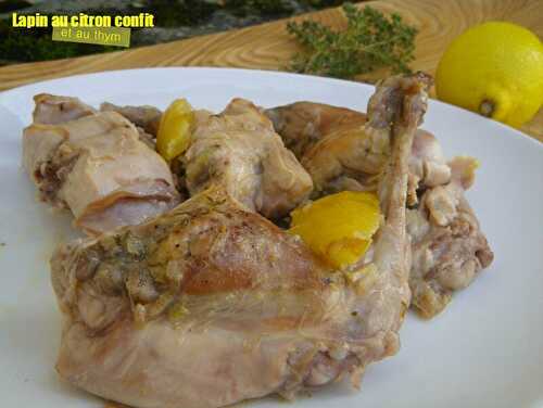 Lapin au citron confit et au thym