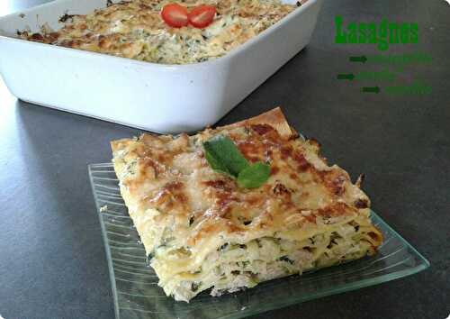 Lasagnes courgettes menthe et ricotta