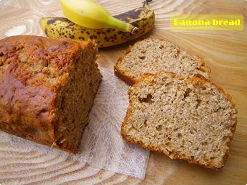 Le cake à la banane américain ou banana bread pour les intimes